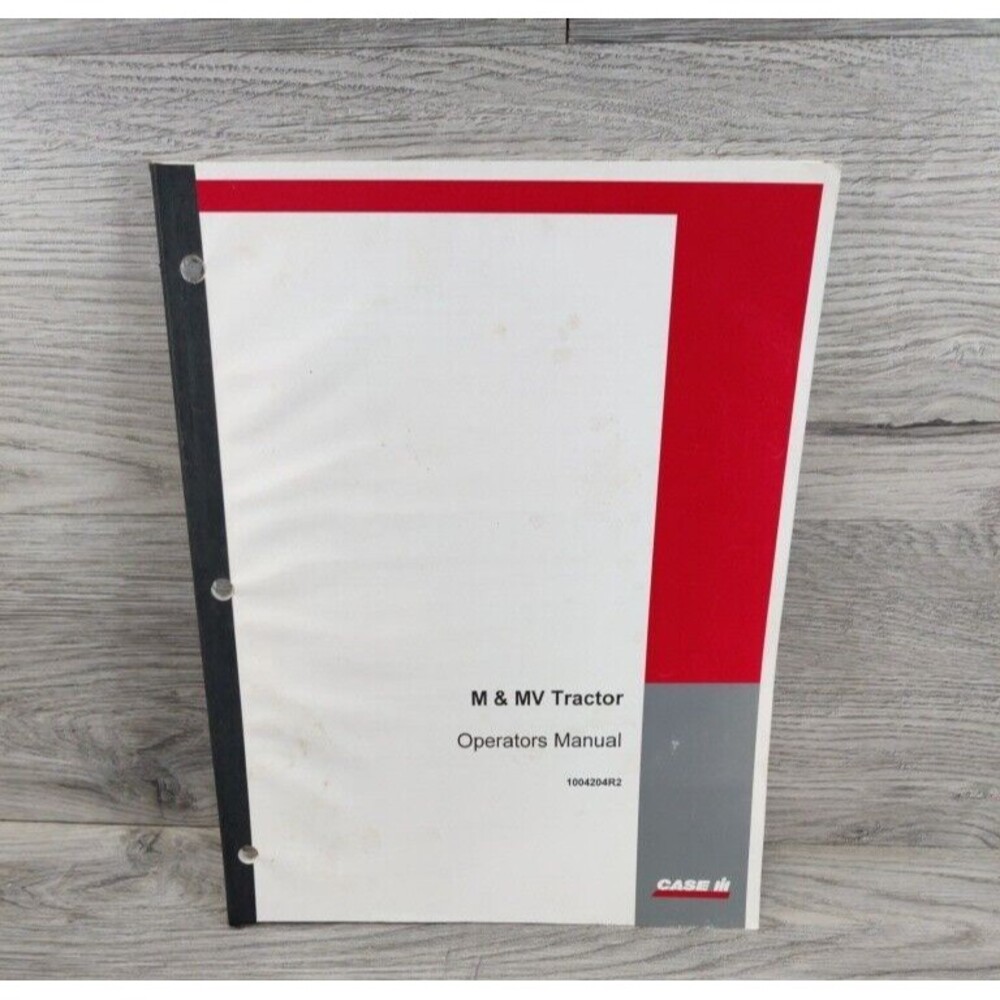 Case IH 1000420R2 M & MV Tractor Operators Manual Reprint